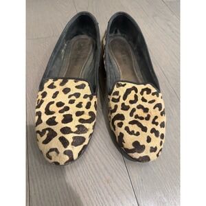 Kelly & Katie Dandy Women's Brown Leopard Print Flats Loafers Size US 7